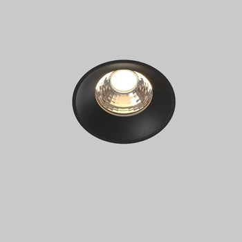 Lampa podtynkowa Round DL058-12W3K-TRS-B LED 12W 3000K do jadalni czarna