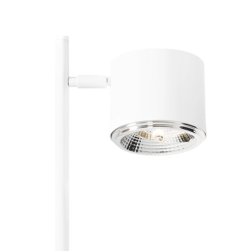 Lampa stojąca Bot 1046B nocna z regulacją nowoczesna do czytania biała