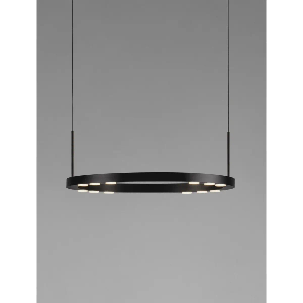Pierścieniowa lampa wisząca CARENSO LE45405 LED 28W 3000K ring czarny