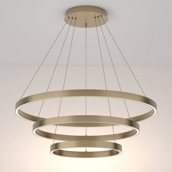 Ledowa lampa wisząca Rim MOD058PL-L100BS4K 115W 4000K ringi mosiądz
