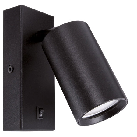 Kinkiet LAMPA ścienna DARIA WLL 04094 Ideus regulowana OPRAWA metalowa tuba loft czarna