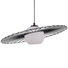 LAMPA wisząca SOL 32040 Sigma metalowa OPRAWA druciana ZWIS modernistyczny szklana kula ball czarna biała