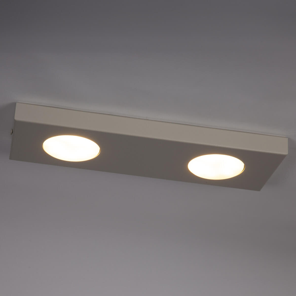 Kuchenna lampa sufitowa Hero 40923 podłużna prostokątna szara