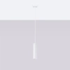 Podłużna lampa wisząca Karbon SL.1535 minimalistyczna tuba biała