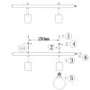 Sufitowa lampa EXPAND 107969 Markslojd metalowa regulowana listwa czarna