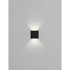 Kwadratowa lampa ścienna TENAVIA LE75342 LED 1W 3000K IP67 czarny