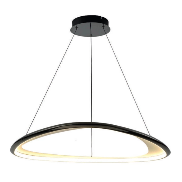 Ściemniana Lampa zwisająca Getafe MD3888-1L-3BCT LED 57W 3000K czarna