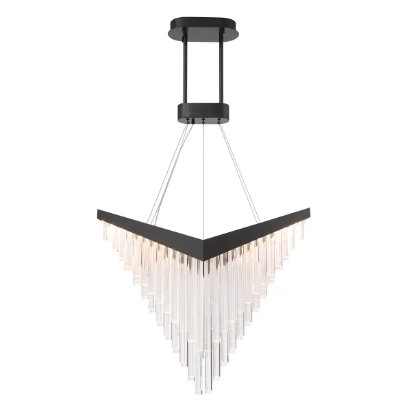 Lampa wisząca glamour Vivien QN-VIVIEN-P-L-BK LED 40W 3000K czarna