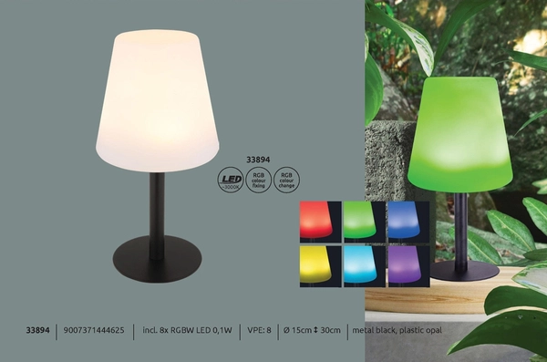 Lampka stojąca zewnętrzna Solar 33894 Globo LED 0,8W RGBW 3000K IP44