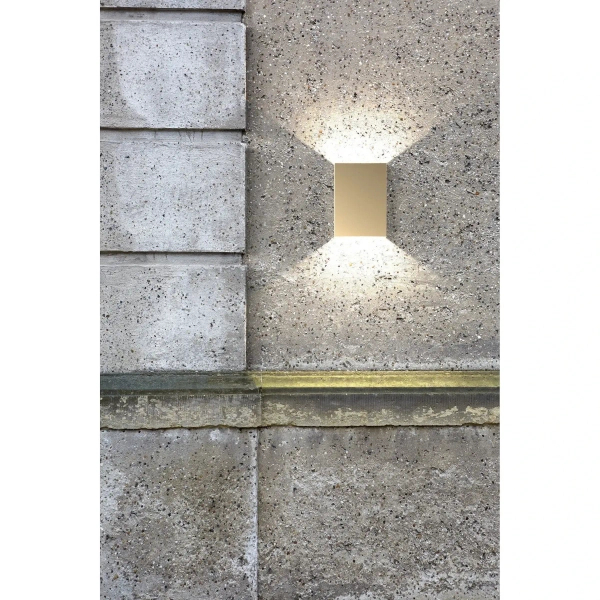 Ścienna lampa zewnętrzna Fold 2019051035 LED 10,4W 3000K IP54 mosiądz