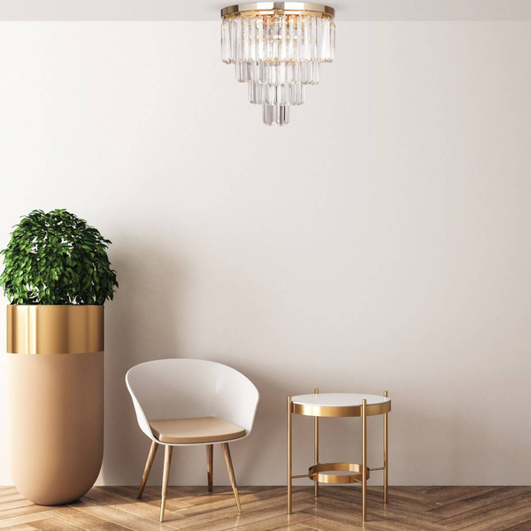 Plafon glamour Amedeo FC17106/4+1-GLD sufitowa lampa złota kuchni