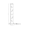 Podłogowa lampa EVEREST brązowa F0063 1xLED 115W 3000K do salonu