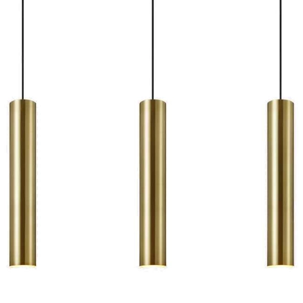 LAMPA wisząca RUBEN 107883 Markslojd metalowa OPRAWA na listwie ZWIS tuby złote