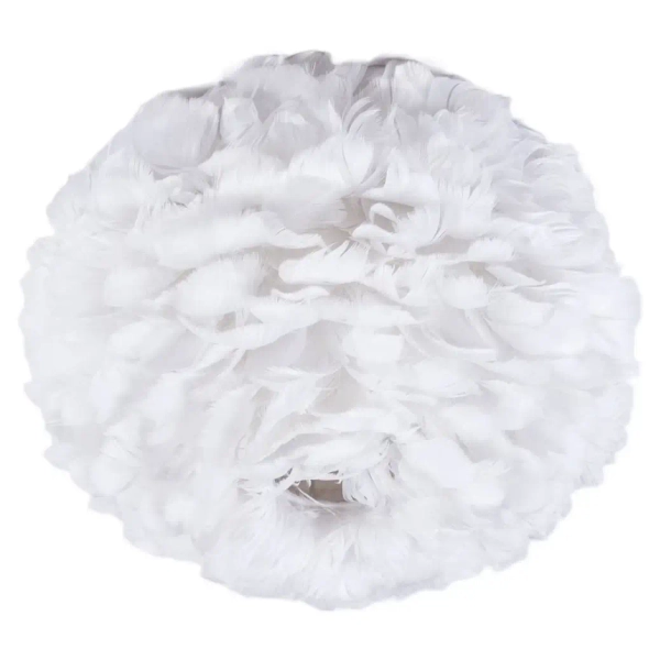 Pierzasta lampa sufitowa Feather CHUF-E27 dekoracyjny zwis dla dzieci biały