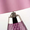 Szklana lampa stołowa Lena LENA-TL-S-PLUM z abażurem śliwkowa