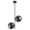 Zwisowa lampa do salonu Venus ST-5025-2 SMOKE Step balls przydymiona czarna
