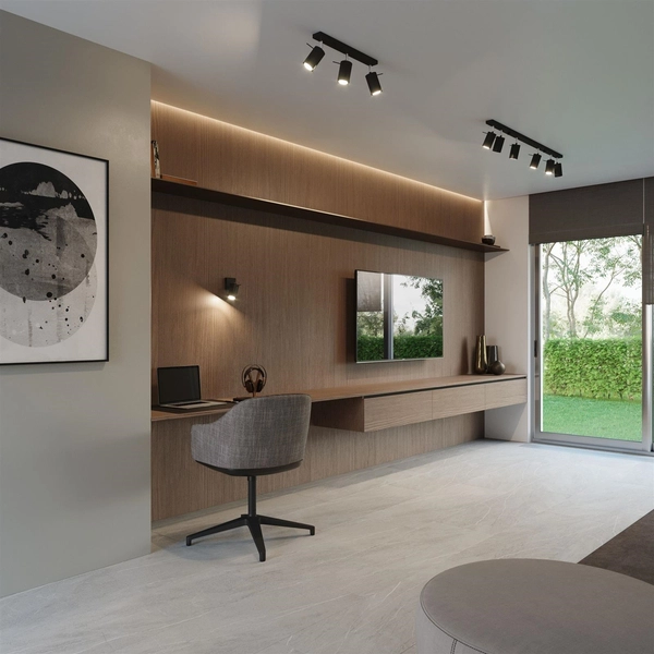 Sufitowa listwa reflektorowa Ring SL.0332 Sollux regulacja czarna