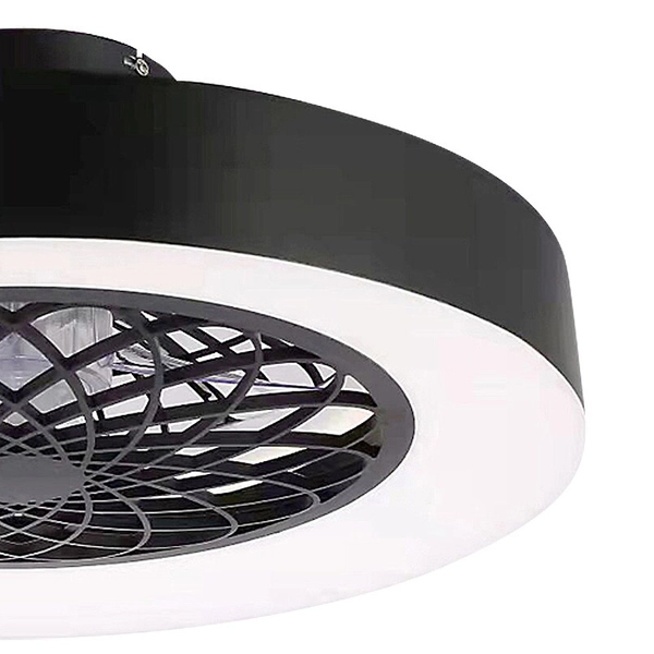 Sufitowa lampa czarna Adonias 5419 LED 35W 3000-6000K z wentylatorem