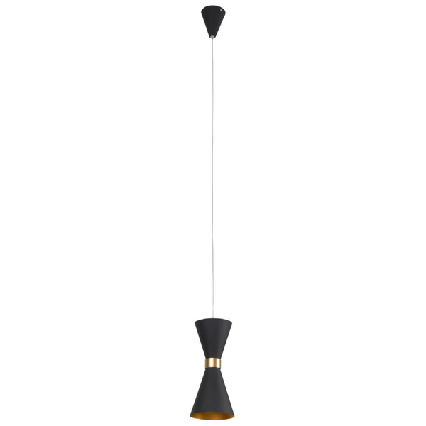 Kuchenna lampa wisząca CORNET P0330 LED 5W 3000K metal czarna złota