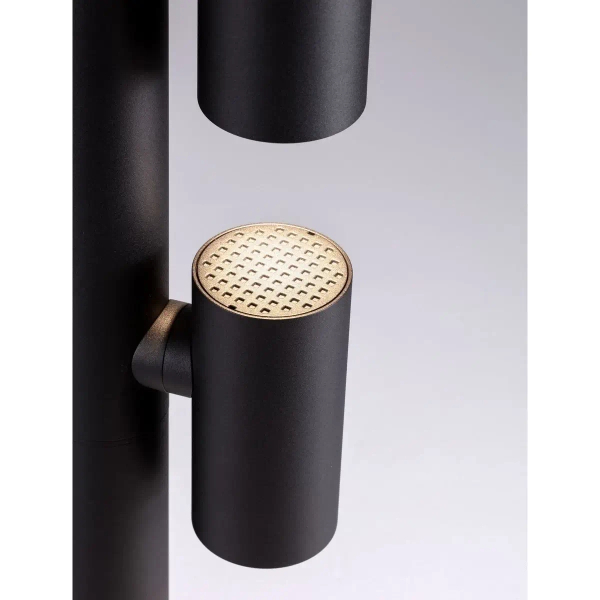 Stojąca lampa podwójna na taras MALONZO LE75160 LED 13W 3000K IP65 czarna