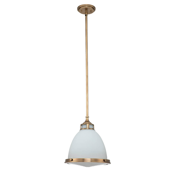 Jadalniana lampa wisząca Amelia HK-AMELIA-P-M-HB retro mosiądz biały