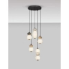 Ceramiczna wisząca lampa MONRETA LE45236 LED 28W 3000K mokka biała
