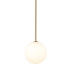Wisząca lampa Kier 10308 szklana kula ball biała złota