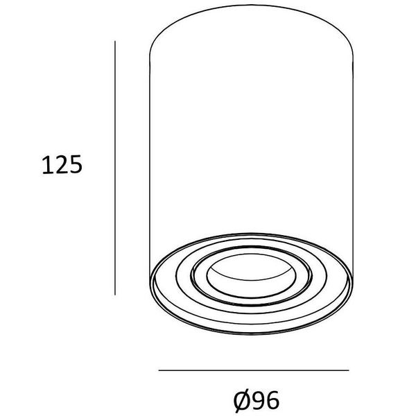 Okrągła lampa do przedpokoju sufitowy downlight aluminium