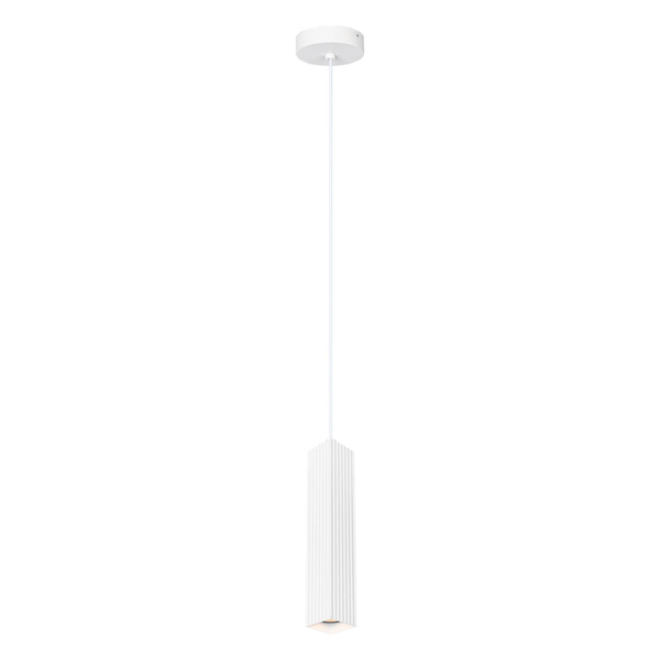 Metalowa lampa wisząca Tecno PND-37492-1-WH Italux zwis sopel biała