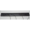 Wisząca lampa na listwie Linea XT068-4P Step nad wyspę czarna