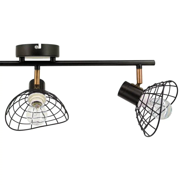 Kuchenna lampa sufitowa 8631/3 BL CO loftowa czarna