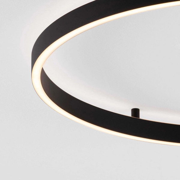 Nasufitowa lampa SULLANA LE44872 LED 60W 3000K ring okrąg czarna