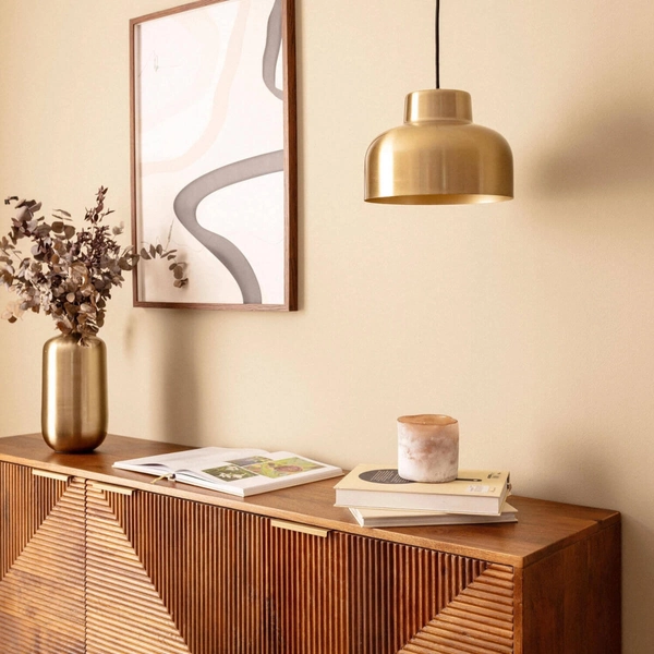 Lampa zwisająca Goldi ABR-LWG25 Abruzzo do kuchni połyskująca złota