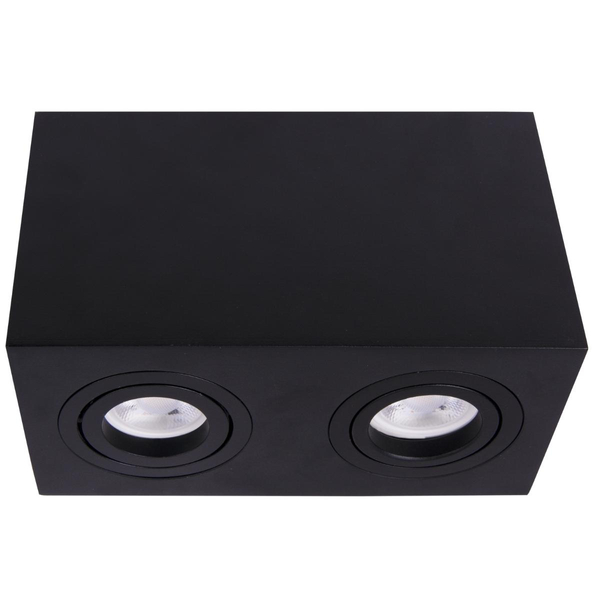Podwójny spot sufitowy Atom C017CL-02B Maytoni cube czarny