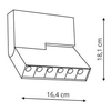 Reflektor do szynoprzewodu Magnetic LP-561-MAG-BK LED 6W 3000K czarny