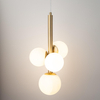 Lampa wisząca Perla 40780 Sigma zwis kula metalowa biała złota