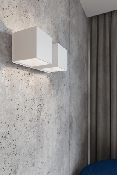 Kinkiet LAMPA ścienna SL.0656 loftowa OPRAWA metalowe kostki cubes białe