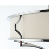 Klasyczna LAMPA sufitowa Stesso PL Cromo L Orlicki Design abażurowa OPRAWA plafon okrągły biały kremowy