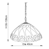 Wisząca lampa nad wyspę Hutchinson 64176 na łańcuchu kolorowa