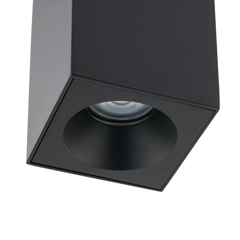 Nowoczesna lampa downlight BRAVO 8365 czarny spot prostokątny