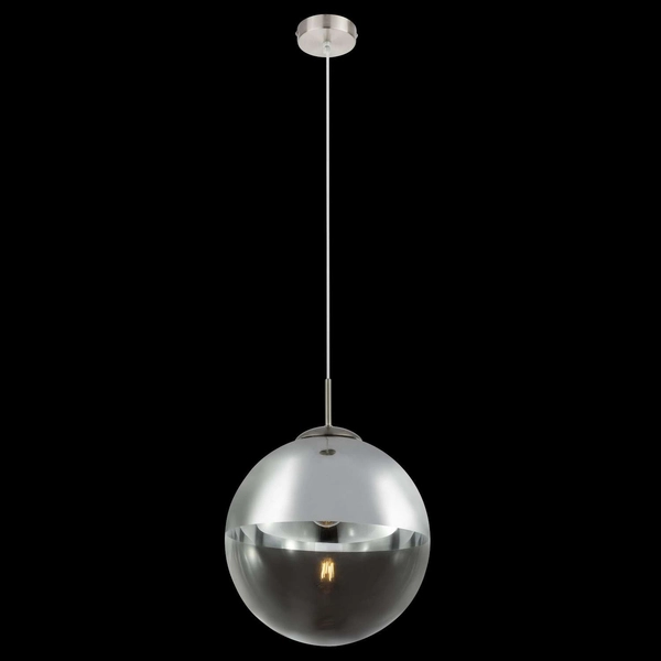 LAMPA wisząca VARUS 15853 Globo OPRAWA kula ball szklana chrom przezroczysta