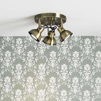 Industrialna LAMPA sufitowa ROCCO 107852 Markslojd metalowa OPRAWA plafon regulowane reflektorki antyczny brąz