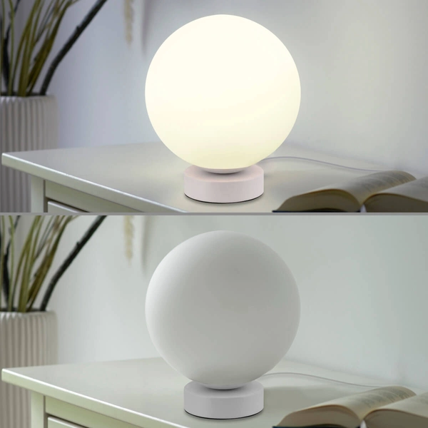 Lampka stolikowa Bolo 22071-16 Just Light RGB do salonu bubble biała