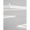LAMPA wisząca JAEN LE41428 Luces Exclusivas minimalistyczna OPRAWA kwadratowy ZWIS LED 50W 3000K metalowy biały