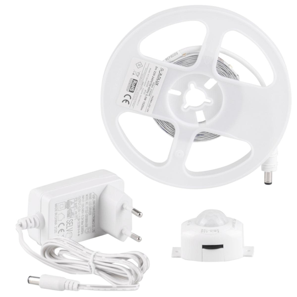 Taśma LED 316394 8,5W 4000K 2m z czujnikiem ruchu i zmierzchu biała