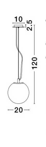 Nowoczesny żyrandol sypialniany Flandes okrągły srebrny