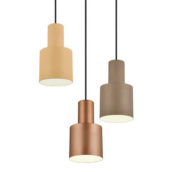 Kaskadowa lampa zwisająca ELIOR DL317319430 czarny brązowy multikolor