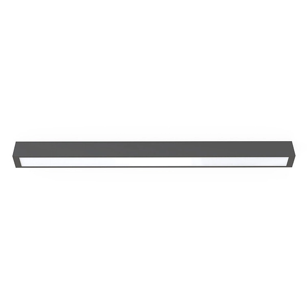 Grafitowa lampa sufitowa STRAIGHT CEILING 7553 natynkowy plafon