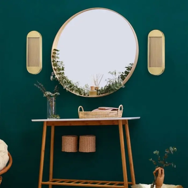 Ledowy kinkiet ryflowany Palais QN-PALAIS-WM-VBS LED 17W 3000K mosiądz