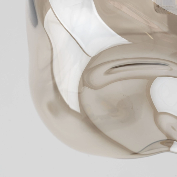 Lampa ścienna glamour Lava 11104 szklana do jadalni beżowa